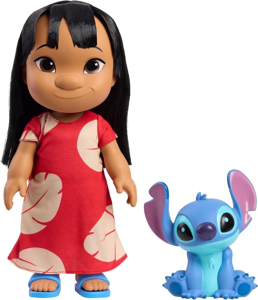 Disney Lilo & Stitch 14-inch Poseable Lilo Doll with Stitch Figure | 5-inch Stit