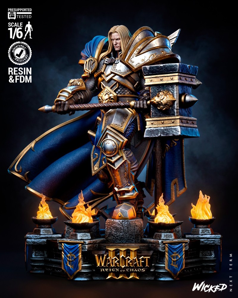 3D Printed Fan Art Arthas Paladin by Wicked3d