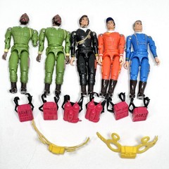 Vintage Galoob A-Team Cannell Prod 5 Figures and Accessories Lot 1983
