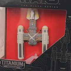 Star Wars Black Series Titanium Y-Wing Ship Vehicle 3″ Figure 08 Hasbro 2015 New