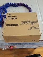 24″ Crystal Articulated Dragon 3D Printed – Saber3D