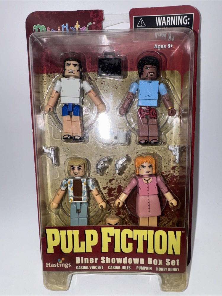Pulp Fiction Dinner Showdown Box Set Minimates 4-Pack Daimond Select 2014 SEALED