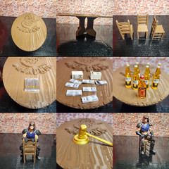 DREADNOK TABLE BUNDLE, For 1/12 Scale Figures, Zartan Throne, Gi Joe Classified