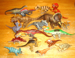 Lot of 18 Plastic Dinosaurs Blip Toys, K&M, Mojo, JMW Sales, Greenbrier Internat
