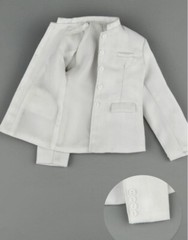 1/6 WHITE Chinese tunic suit Kung Fu Ip Man school Uniform set for hot toys❶USA❶