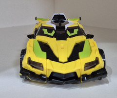 Metal Cardbot S SPARKBIT Transformer Robot Sports Car Korean Toy