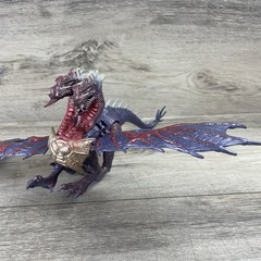 Vintage DragonHeart Medusa Dragon Purple Gold Figure Kenner 1996 2 Head