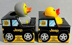 Jeep Branded 2″ Ducks in Paper Jeep 4×4 Box Set Of 8 W/ Some UV Reflective *READ