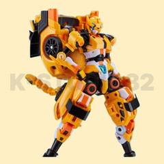 Metal Cardbot W Tachy Transformer Mecha Robot Sports Car Vehicle Animation Toy