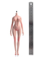 Makeup 1/6 Flexible Pale Skin Large Breast Female Figure Body Female Model Toy