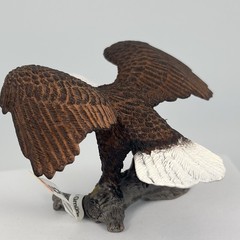 Schleich Bald Eagle Wings Spread On Branch 14780 Wildlife Realistic Bird Animal