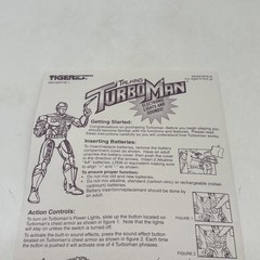 Vintage Tiger Talking Turbo Man Instruction Manual Only!