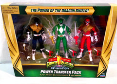 NEW! Mighty Morphin Power Rangers POWER TRANSFER PACK 3 Figures Black Red Green