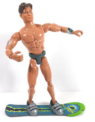 Max Steel N-Tek 11.5″ Articulated Talking Figure Snowboard Mattel 1998 2000