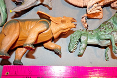 Lot of 8 Made in Indonesia Dinosaurs moveable arms and legs REX MAKE DINO SOUNDS
