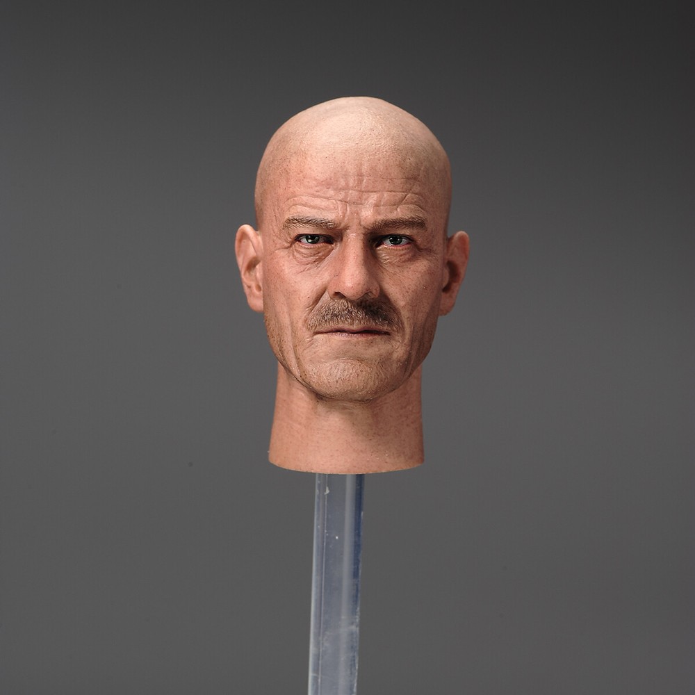 1/6 Bryan Cranston Heisenberg Teacher Male Head Sculpt Model 12in Action Figures