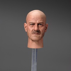 1/6 Bryan Cranston Heisenberg Teacher Male Head Sculpt Model 12in Action Figures