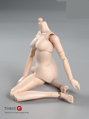 1/6 Female Flexible Joint Body Pale Super Large Breast Chest For 12″Figure Model