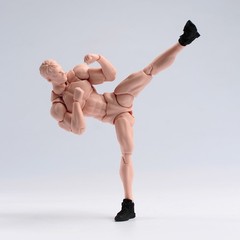 US Wind Toys 1/12 Pale Skin Flexible Man Jointed 6″ Male Figure Head Body Toy