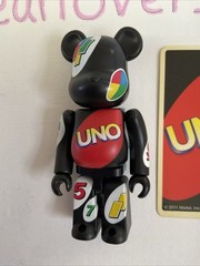 Medicom Toy bearbrick 100 100% Series 22 S22 Pattern UNO No Box And Bag