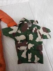 READ 1964 GI JOE MIKE POWERS ATOMIC MAN Action Figure Jumpsuit Camouflage Poncho