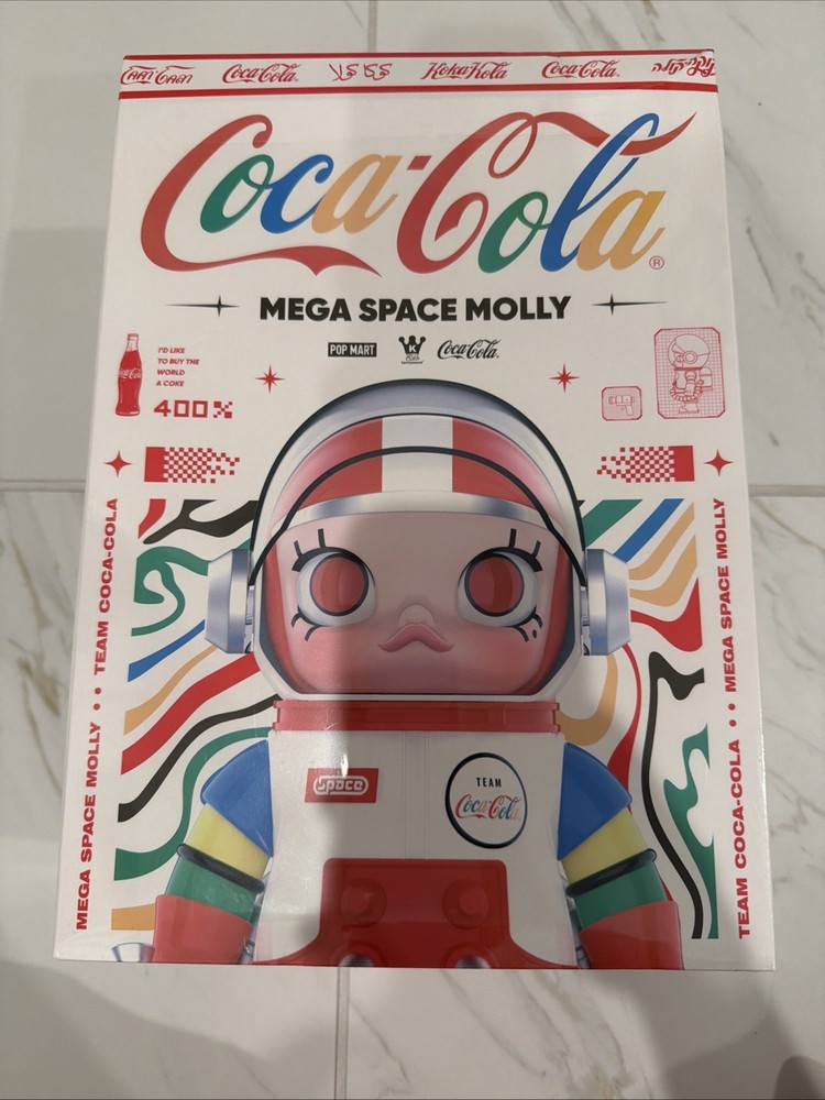 POPMART MEGA SPACE MOLLY 400% Team Coca-Cola, Sealed! US Seller! Authentic! New