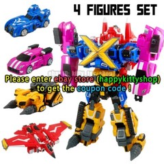 MiniForce X-Tron Ranger Vehicle Robot Car Bot Figure 4 in 1 Combiner No Box