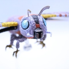 [USED] BANDAI S.H.MonsterArts Mothra Adults & Mothra Special Color Ver. Figure