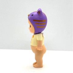 New Kewpie/Angel Collectible Mini Figure, Lucky Purple Tabby Cat, Open Box