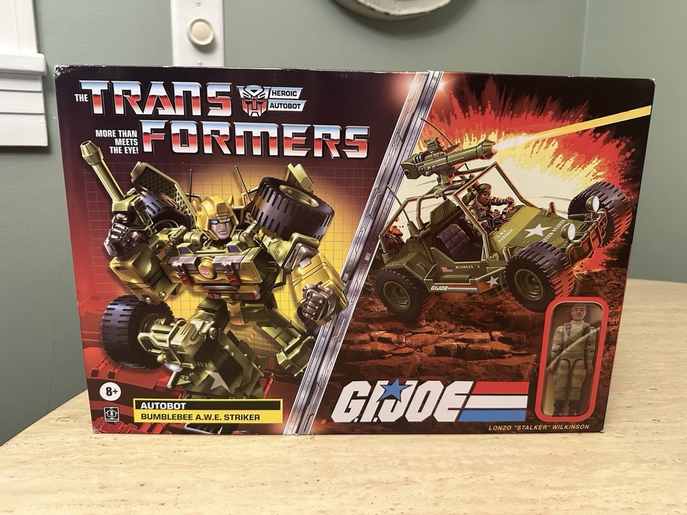 Transformers x GI Joe Bumblebee AWE Striker SEALED Figure Set 2022 Stalker