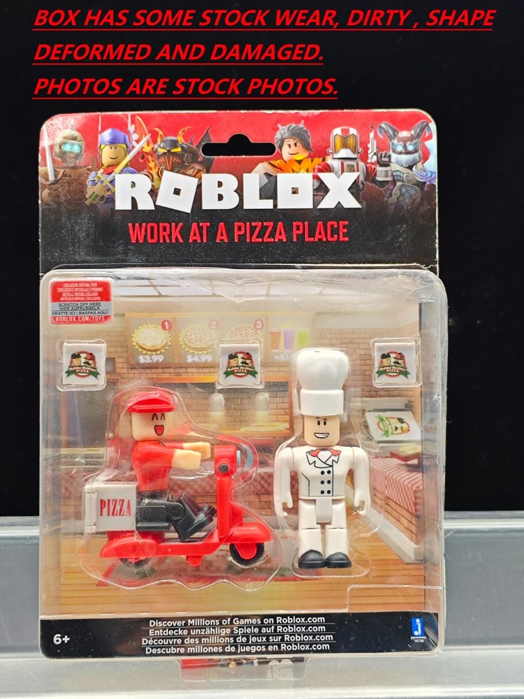 Roblox Virtual Item – Work at a Pizza Place Chef w/ Unscratched Code Figure