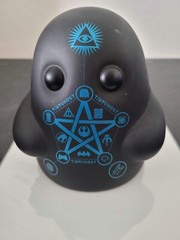 BIMTOY TINY GHOST GEEK CULT VINYL FIGURE 5″ 2019 LIMITED EDITION