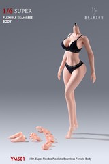 1/6 Large Bust Thin Waist Seamless Body For 12″ Female Action Figure Model YM501