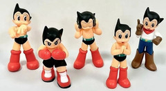 Anime Figure Astro Boy 5PCS Sets PVC Toy figures New in Box 3 Inches Tall