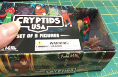 New Cryptids USA set of 5 figures by Archie McPhee Bigfoot, Mothman, and more!