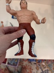 Vintage LJN WWF Superstars 1986 British Bulldogs w/ Bio Card!
