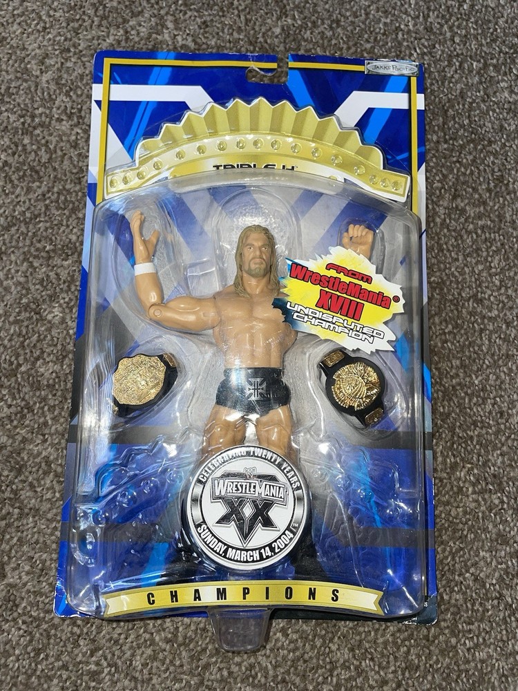 2005 WWE Jakks Pacific WrestleMania XX Champions Triple H Action Figure