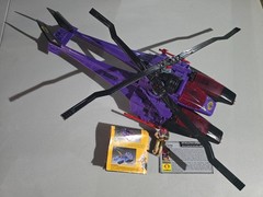 Vintage GI Joe 1987 Cobra MAMBA Helicopter 100% COMPLETE w/ Gyro-Viper & Card