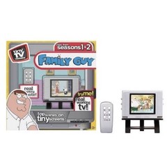 2 PACK Tiny TV Classics Family Guy Edition Real Working Mini Television