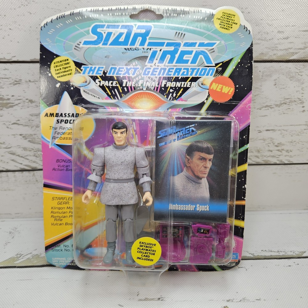 Playmates Star Trek The Next Generation Ambassador Spock 1993 5″ Vintage Figure