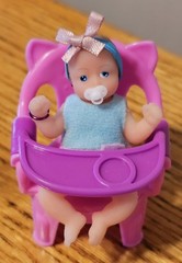 Zuru My Mini Baby(Awake Triplets)Series 1 w/Stroller, Bunny Chairs, Book & More!