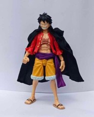 PB-LTC-LUF: 1/12 Black Wired Coat & Purple Wired Sash for One Piece SHF Luffy