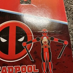 2018 San Diego Comic Con Debut Deadpool & Cable Wooden Puppet #983/1500 Marvel
