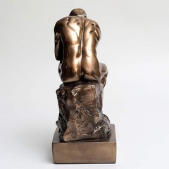 Magicsculp-The Thinker Statue In Premium Cold Cast Bronze 8.8Inch Museum Grade