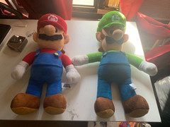 (2-Pack) Super Mario World of Nintendo Jumbo 20 Inch Stuffed Plush Mario & Luigi