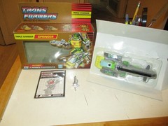 Transformers G1 Gold Box Triple Changer Springer w Box & OG Insert -Complete
