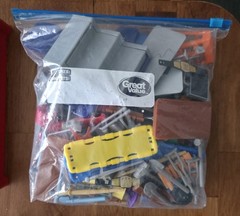 WWE Knuckle Crunchers Action Figures Lot (42) with Ring, Mic, and Accessories