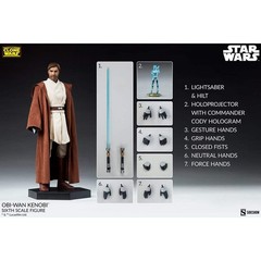 Sideshow Star Wars The Clone Wars Obi-Wan Kenobi Sixth Scale Figure NEW