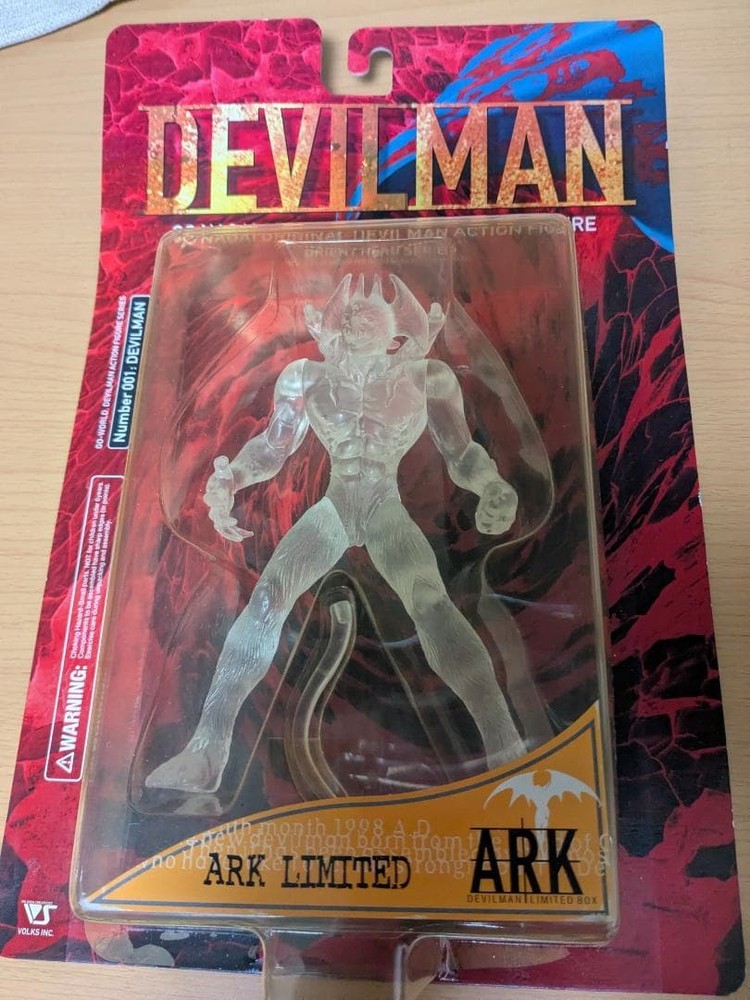 VOLKS DEVILMAN Action Figure Clear Version Used pre-owned condition Rare