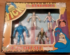 MIB Gordy Toy NEC Comics Tick Bendables 4 piece Gift Set Arthur Terror Fox 1996